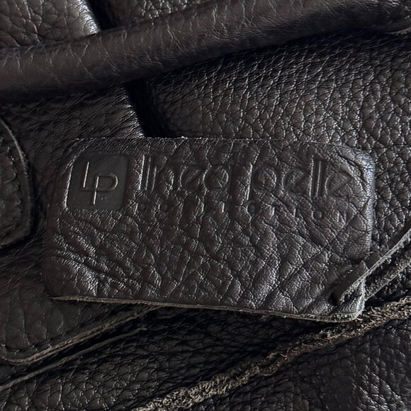 Linea Pelle Black Leather Shoulder Handbag Tote Soft Weighty Leather - Picture 5 of 16